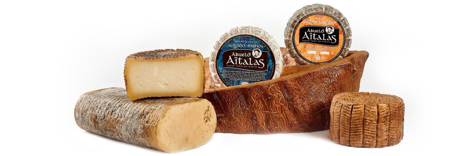 Bodegón de quesos artesanos Abuelo Aitalas