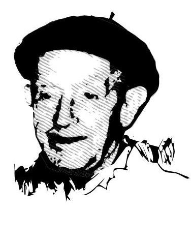 Retrato ilustrado del abuelo Aitalas